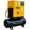 EMAX Industrial Plus 10HP 208/230/460V - 3 Phase Rotary Screw Air Compressor - Mounted on 120 gal. Tank (no dryer)