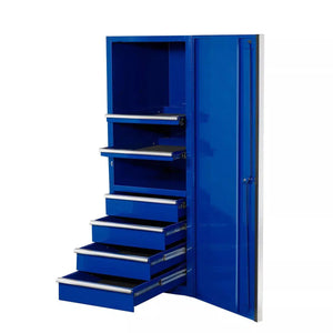 Extreme Tools® EX Series 24"W x 30"D 4 Drawer and 3 Shelf Professional Side Cabinet 300 lbs Slides