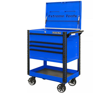 Extreme Tools® EX Series 33" 4 Drawer Deluxe Tool Cart w/ Bumpers