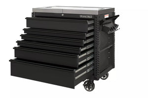 Extreme Tools® EX Series 41" 6 Drawer Stainless Steel Sliding Top Tool Cart with Bumpers