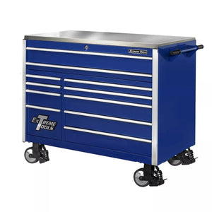 Extreme Tools® EX Series 55"W x 30"D 11 Drawer Professional Roller Cabinets 300 lbs Slides