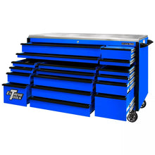 Load image into Gallery viewer, Extreme Tools® EXQ Series 72&quot;W x 30&quot;D 17 Drawer Professional Triple Bank Roller Cabinets