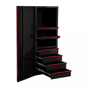Extreme Tools® EXQ Series 24"W x 30"D 4 Drawer and 3 Shelf Professional Side Cabinets