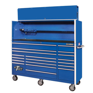 Extreme Tools® RX Professional Series 72"W Professional Hutch & 19 Drawer Roller Cabinet Combo