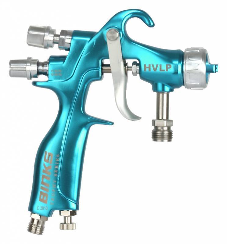 Binks Trophy Touch-Up Pressure Feed HVLP Spray Gun, 1.2mm Nozzle, C Ai