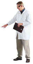 Load image into Gallery viewer, Kimberly Clark KleenGuard A10 Light Duty Apparel - Labcoat -  Serged Seams - 4 Snap Closure - Elastic Wrists - Knee Length - White - Large - 50 Each Case