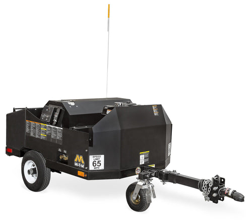 Mi-T-M 4000 PSI @ 3.7 GPM Belt Drive 389cc Honda GX390 OHV General Pump Hot Water Mini Trailer Gas Pressure Washer Power Washer - (49-State), Hot Water, General Pump, Belt Drive, Honda Engine