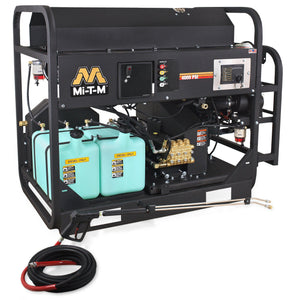 Mi-T-M 4000 PSI @ 4.5 GPM 16.8 HP Kubota Z602 OHV 10-gallons Hot Water Pressure Washer