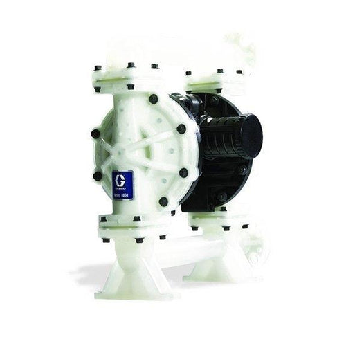 Graco Husky 1050 - 50 GPM - Cond Polypropylene Pump, End Flange, Pulse Count Cond Polypropylene Ctr Sct, Polypropylene Seats, PTFE Balls & PTFE Diaph