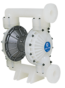 Graco Husky 2150 - 15 GPM - Polypropylene Pump fitted with PTFE Diaphragms, PVDF Seats and PTFE Balls End Flange ANSI/DIN Ported, Standard Construction