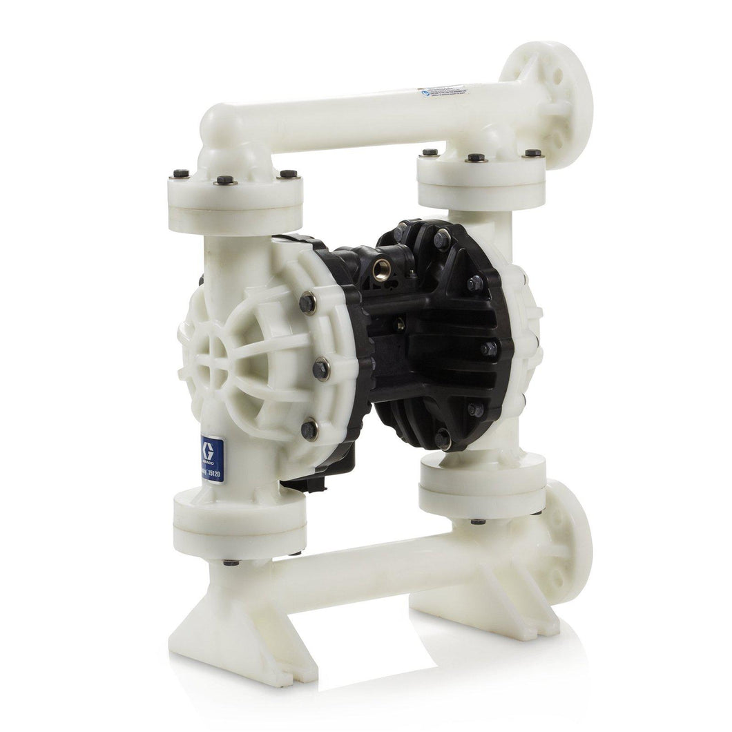 Graco Husky 15120 - 120 GPM - Polypropylene Pump, End Flange, Polypropylene Center Section, PVDF Seats, PTFE Balls & PTFE Diaphragm