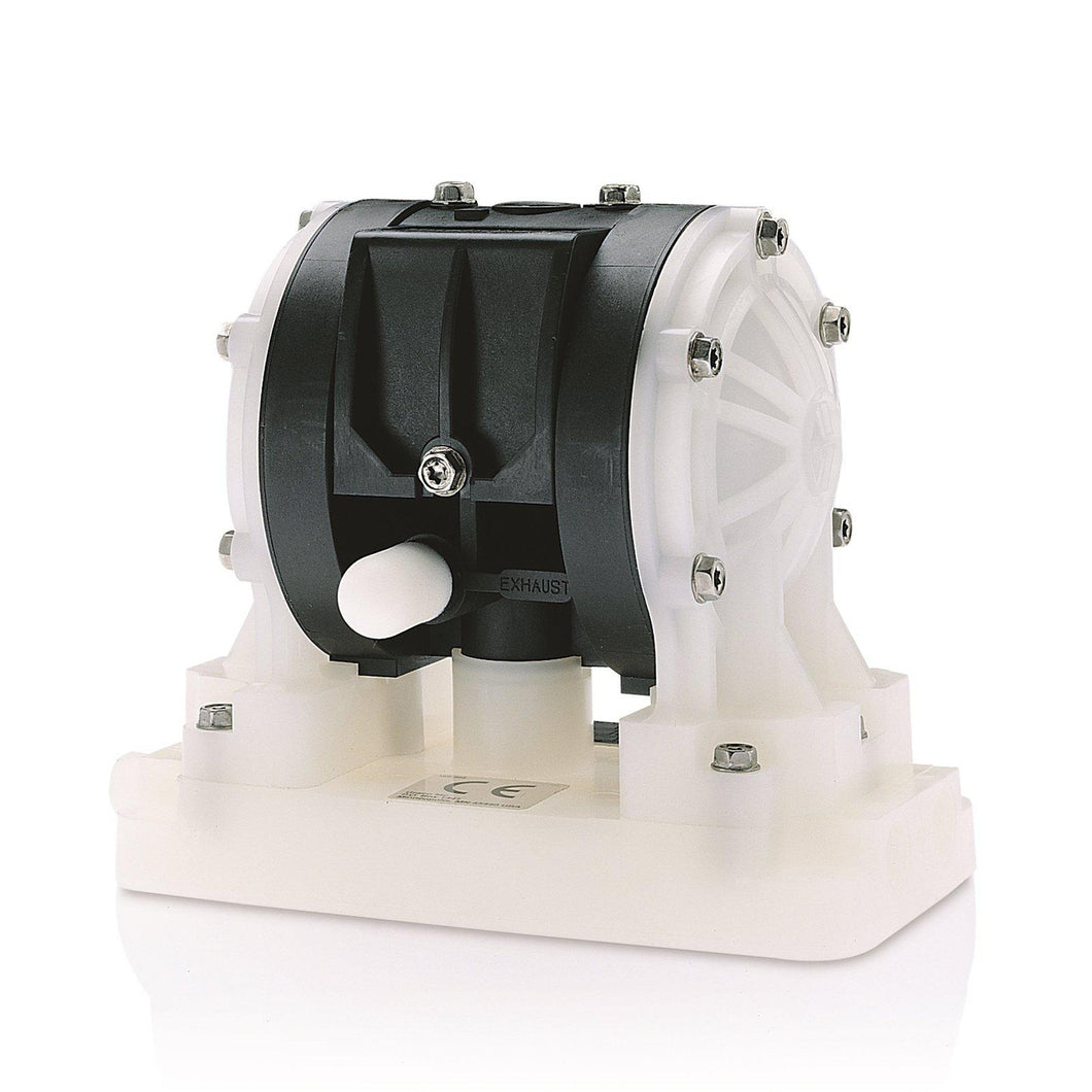 Graco Husky 205 - 5 GPM - Polypropylene Pump, Remote Polypropylene Center Section, Polypropylene Balls & PTFE Diaphragm