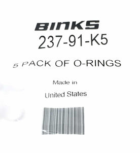 Binks 237-91-K5 5 Pack of O-Rings