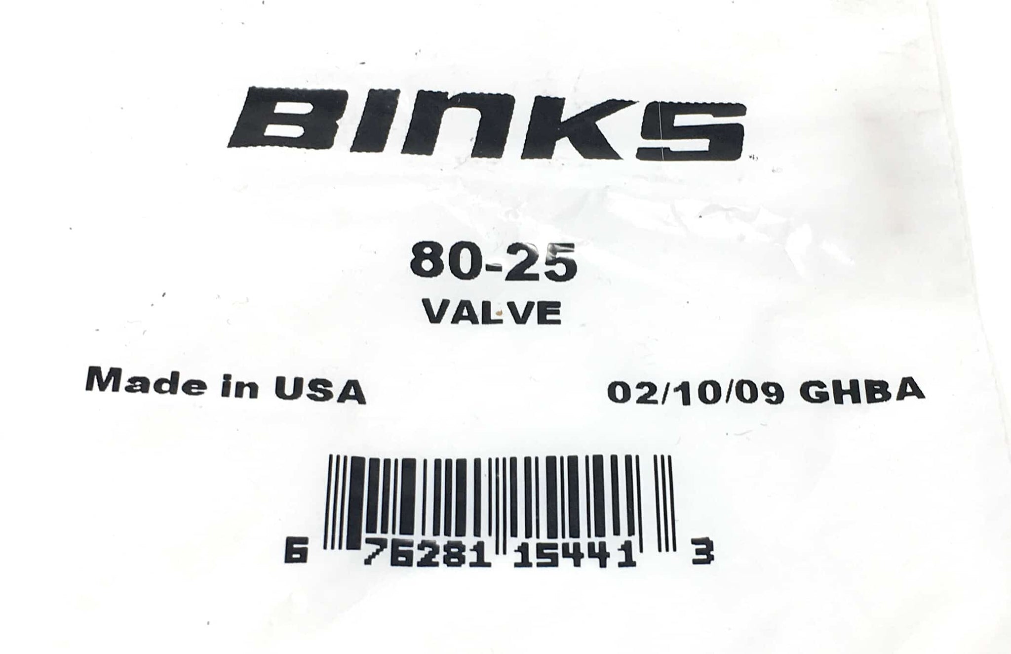 Binks 8024 Binks 80-25 Valve