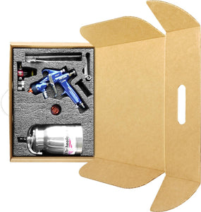 C.A Technologies FE-Line LCFM HVLP Pressure Feed Spray Gun - CAT Pack w/ 1 QT Aluminum Pressure Cup