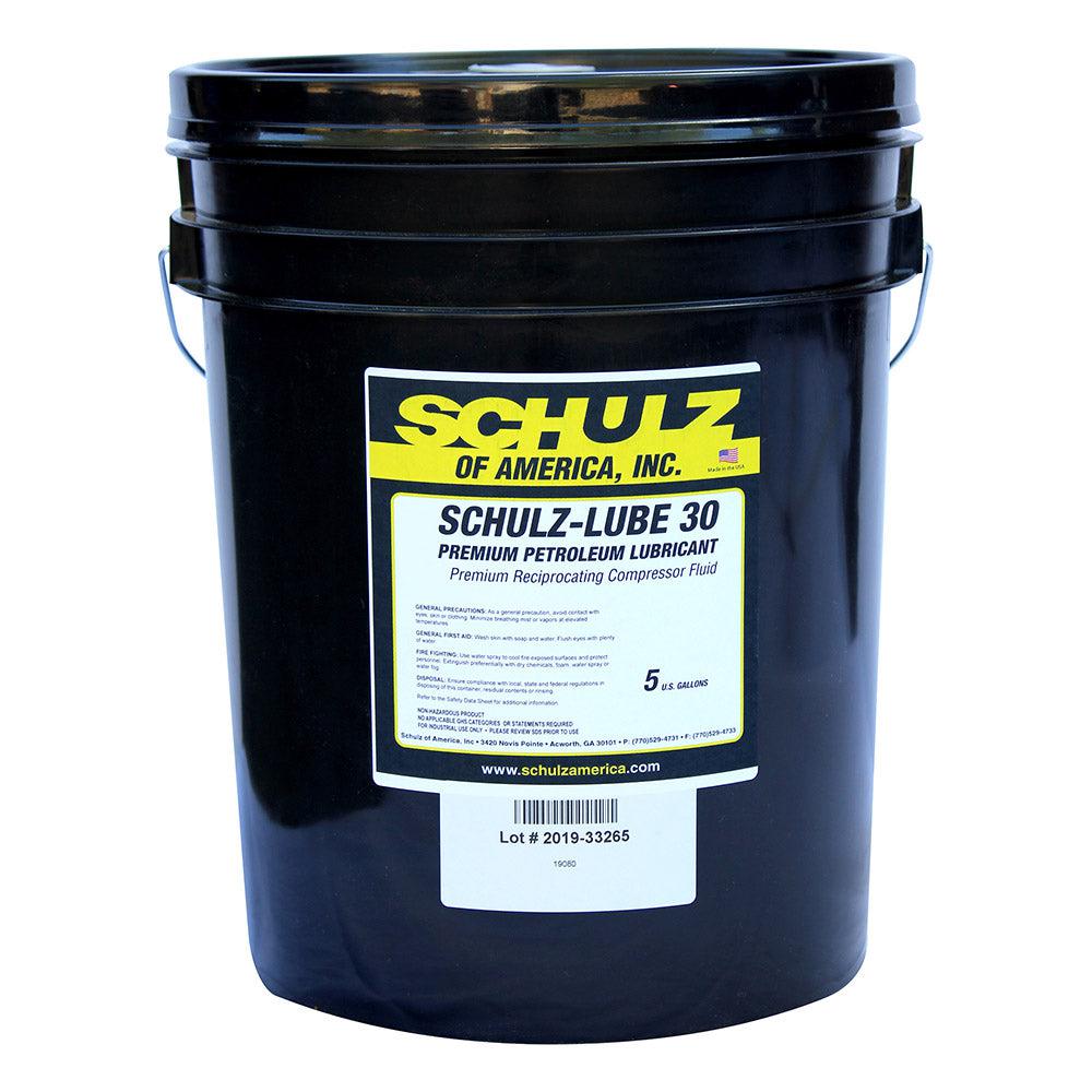 Schulz of America 5gal., 30wt, Non-Detergent , Mineral Oil for Reciprocating Air Compressors (5gal.)