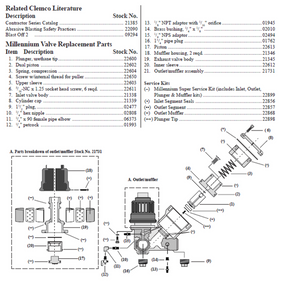 Clemco 21336 Service Valve Kits