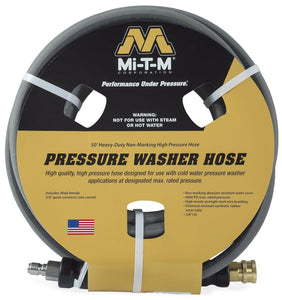 MITM R1 4000 PSI 50' x 3 ⁄8" Gray  Non-Marking Cold Water Extension Hose