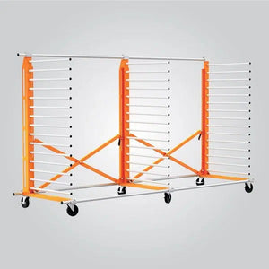 PaintLine PDREX3 Expandable 3-Tower Drying Rack, w/ Stabilizers, 15 Levels