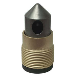 Pirate Brand Single Outlet 1-1/4" Brass Thread 1/4" Bore 45* Angle Tungsten Carbide Nozzle