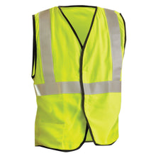 Load image into Gallery viewer, OccuNomix LUX-SSG/FR Type R Class 2 Premium Solid FR Safety Vest - Yellow/Lime - 1/EA