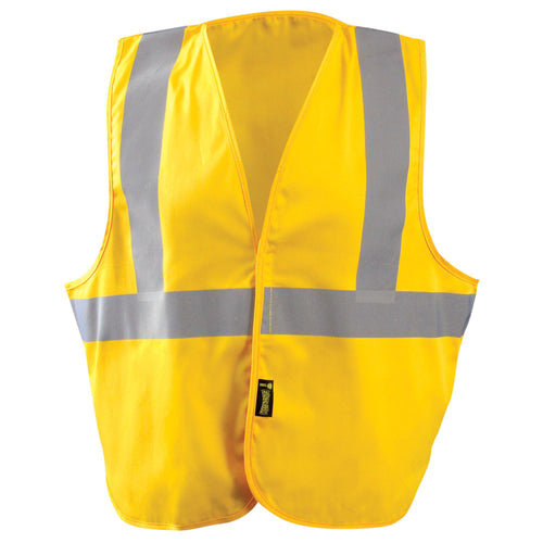 OccuNomix LUX-XSGFR Non ANSI Self Extinguishing Cotton Safety Vest -1/EA