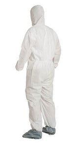 DuPont™ ProShield® 10 Coveralls (Attached Hood and Boots, Elastic Wrists) - 3XLarge/White - 25/Pack