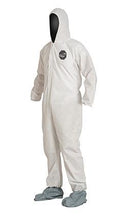 Load image into Gallery viewer, DuPont™ ProShield® 10 Coveralls (Attached Hood and Boots, Elastic Wrists) - Large/White - 25/Pack