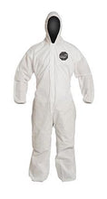 Load image into Gallery viewer, DuPont™ ProShield® 10 Coveralls (Attached Hood, Elastic Wrists and Ankles) - Large/White - 25/Pack