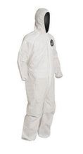 Load image into Gallery viewer, DuPont™ ProShield® 10 Coveralls (Attached Hood, Elastic Wrists and Ankles) - Large/White - 25/Pack