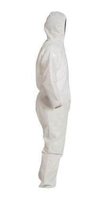 DuPont™ ProShield® 10 Coveralls (Attached Hood, Elastic Wrists and Ankles) - Large/White - 25/Pack