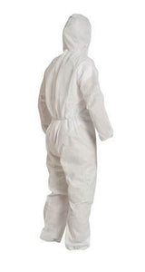 DuPont™ ProShield® 10 Coveralls (Attached Hood, Elastic Wrists and Ankles) - 2XLarge/White - 25/Pack