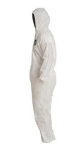 Load image into Gallery viewer, DuPont™ ProShield® 10 Coveralls (Attached Hood, Elastic Wrists and Ankles) - Large/White - 25/Pack