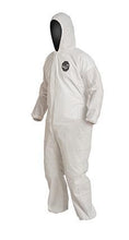 Load image into Gallery viewer, DuPont™ ProShield® 10 Coveralls (Attached Hood, Elastic Wrists and Ankles) - Large/White - 25/Pack