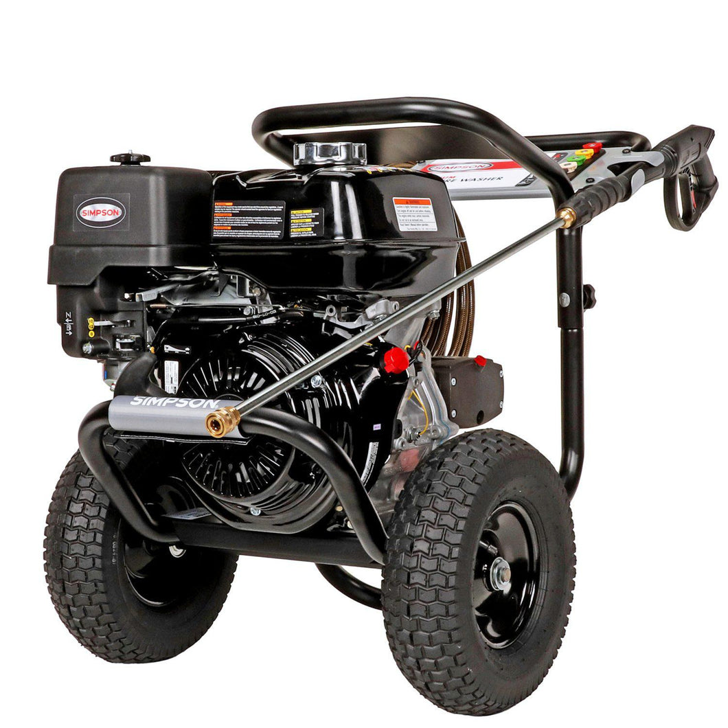 PowerShot 4200 PSI @ 4.0 GPM HONDA GX270  w/ AAA Industrial Triplex Pump Cold Water Professional Gas Pressure Washer by SIMPSON - NEW SILVER FRAME (49-State)