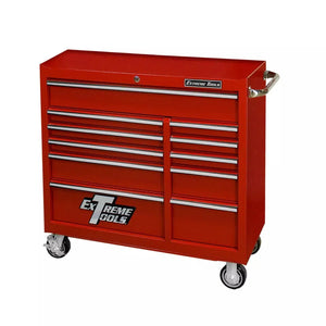 Extreme Tools® PWS Series 41" 11 Drawer 24" Deep Roller Cabinets Textured