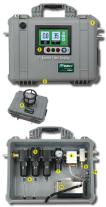 Bullard AGD100HA 8 Worker, 100CFM w/ Hansen/Industrial Interchange Coupling AirGuard Air Quality System