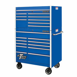 Extreme Tools® RX Series 41" 8 Drawer Top Chest & 11 Drawer Roller Cabinet Combo
