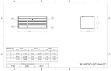 Load image into Gallery viewer, Extreme Tools® RX Series 55&quot;W x 25&quot;D 8 Drawer Top Chest