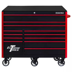 Extreme Tools® RX Series 55"W x 25"D 12 Drawer Roller Cabinet 150 lb Slides