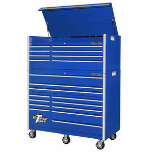 Extreme Tools® RX Series 55" 8 Drawer Top Chest 12 Drawer Roller Cabinet Combo