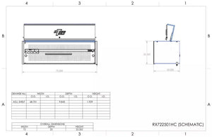 Extreme Tools® RX Series 72"W x 25"D Extreme Power Workstation Hutch