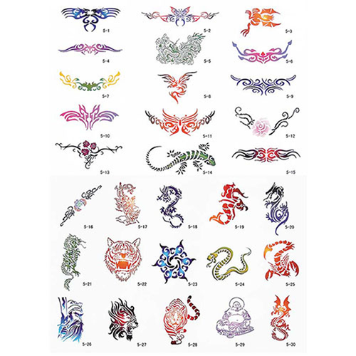 Paasche Tattoo Stencil Book (30 Designs)