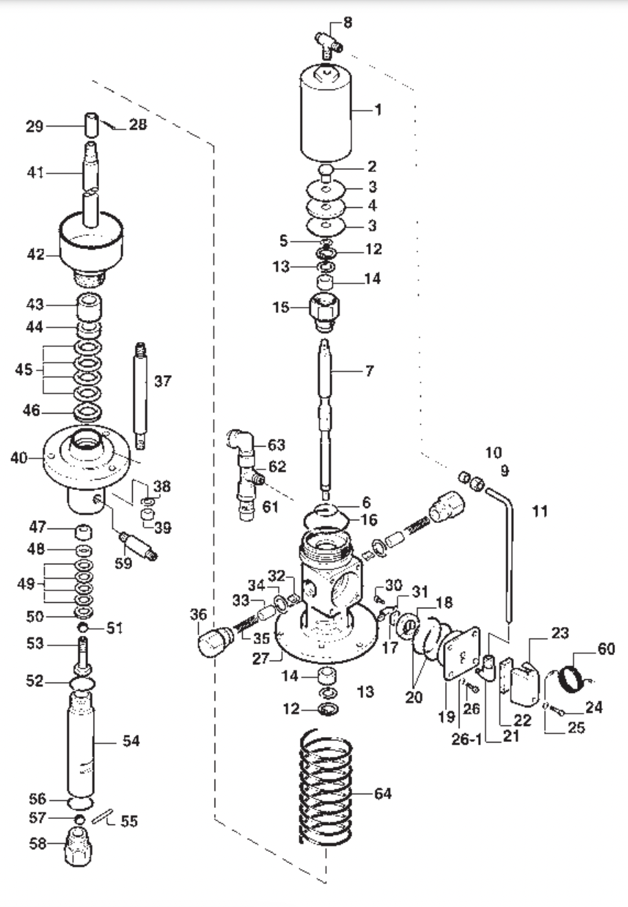 IWATA 04457090 Interlock Piece for MSU 11N Multi Spray Unit