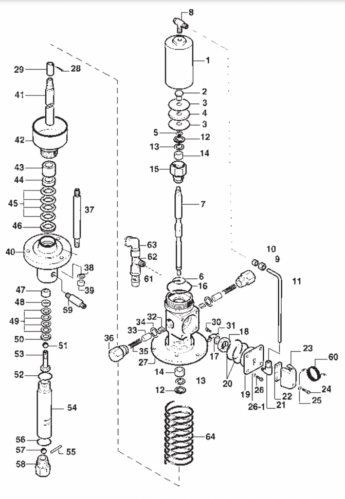 IWATA 04428050 Washer for MSU 11N Multi Spray Unit