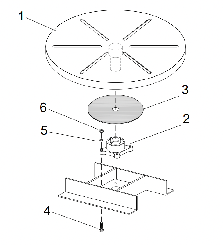 Clemco 14138 Turntable w/ Bearing - 30