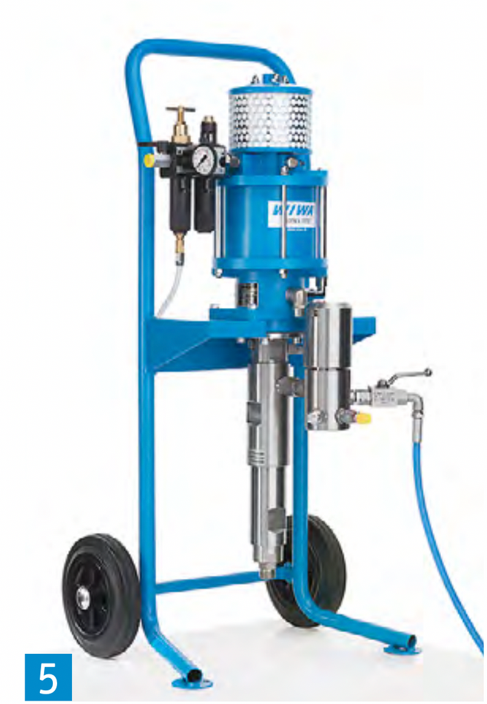 WIWA Profit Series Model 4222 22:1 2552 PSI @ 0.43 GPM Airless Sprayer Unit on Cart (Ready to Spray)