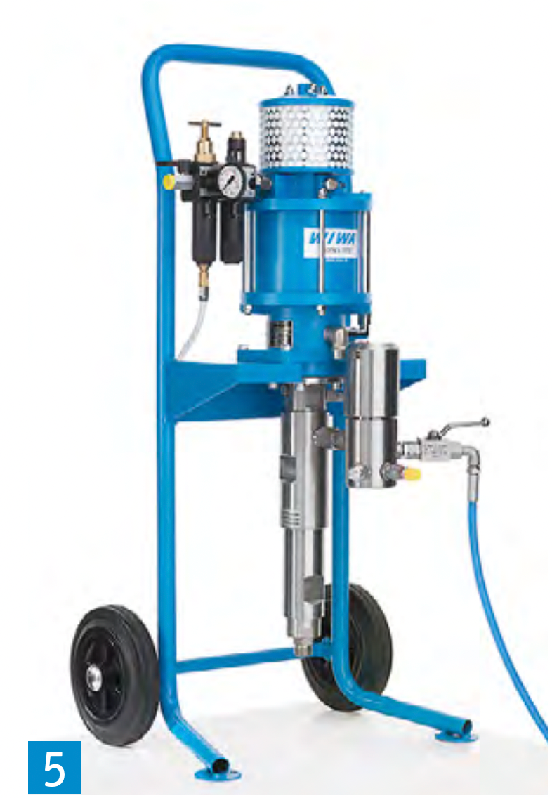 WIWA Profit Series Model 4233 33:1 3828 PSI @ 0.43 GPM Air-Assist Sprayer Unit on Cart Carbon Steel (Bare)