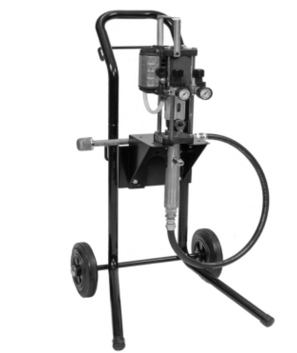 BINKS MX412 12:1 Pump Cart Mounted System for Air-Assist & Airless Finishing