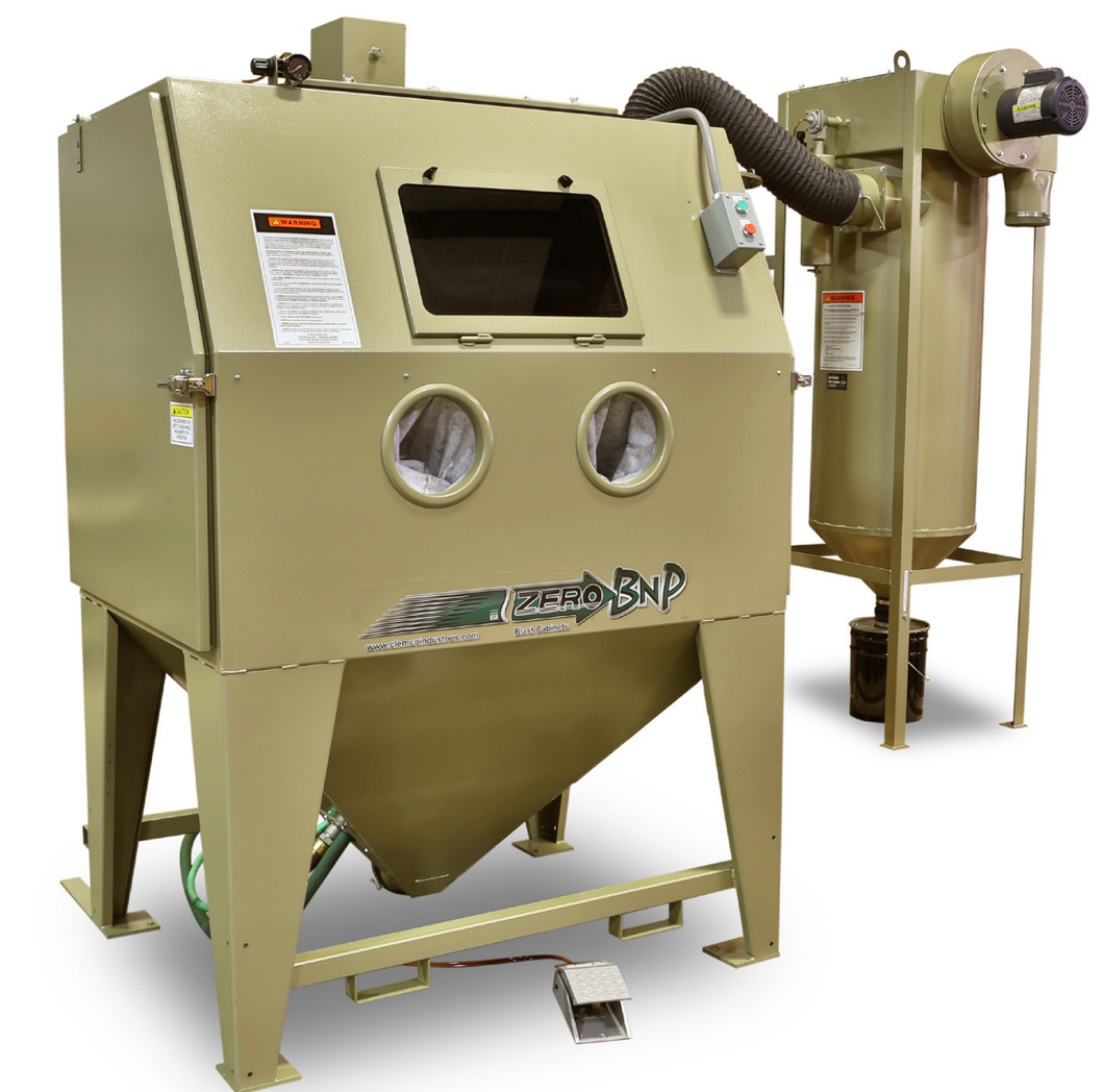 Clemco BNP-220S-600 CDC Suction Conventional Blast Cabinet - CDC-1 Dust Collector / 600 CFM / Conv. Three Phase